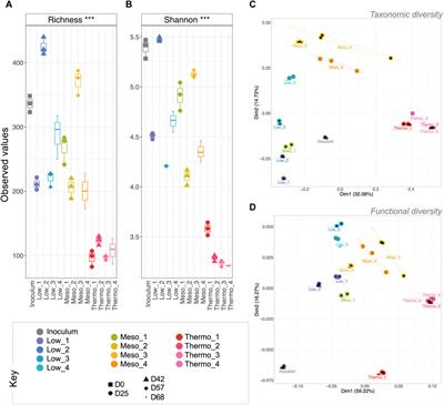 First evidence for temperature’s influence on the enrichment, assembly, and activity of polyhydroxyalkanoate-synthesizing mixed microbial communities